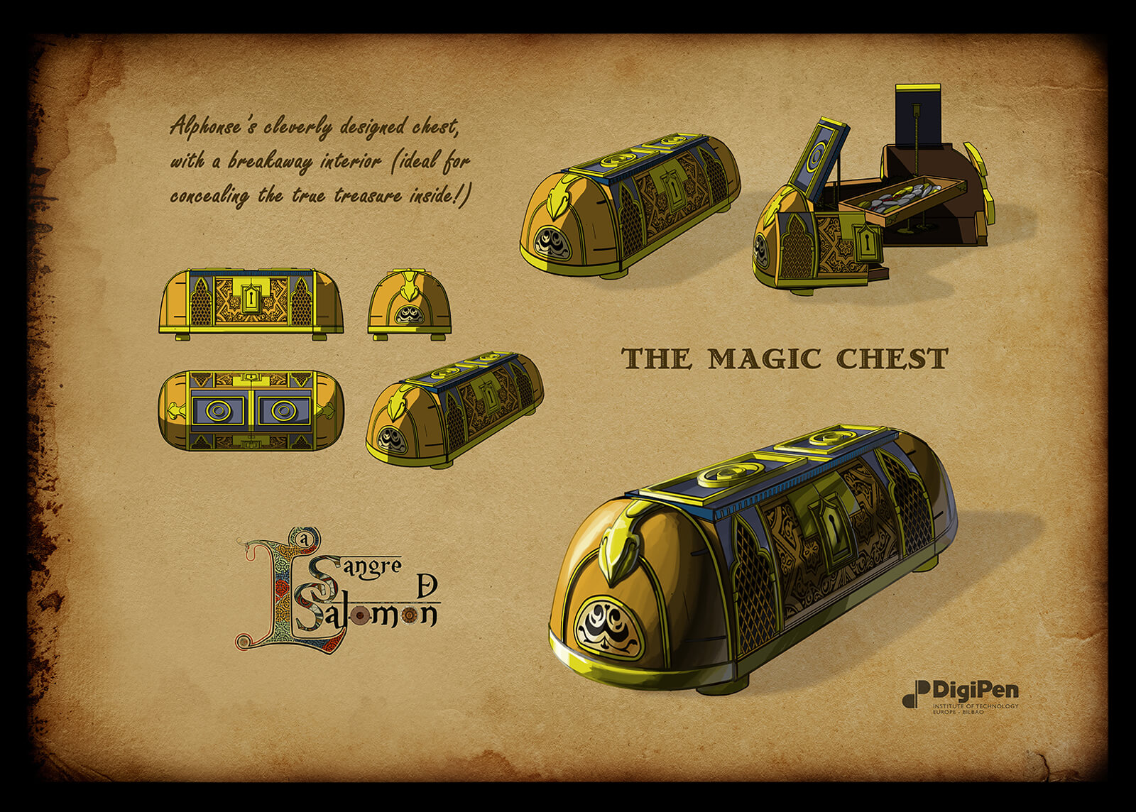 Concept paintings of Alphonse&#039;s Magic Chest