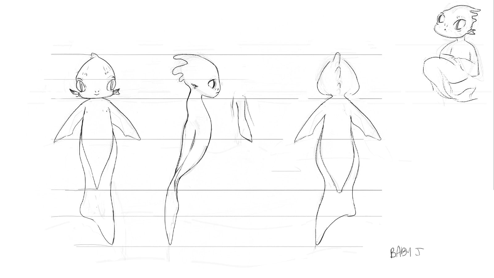 A turnaround of the baby monster