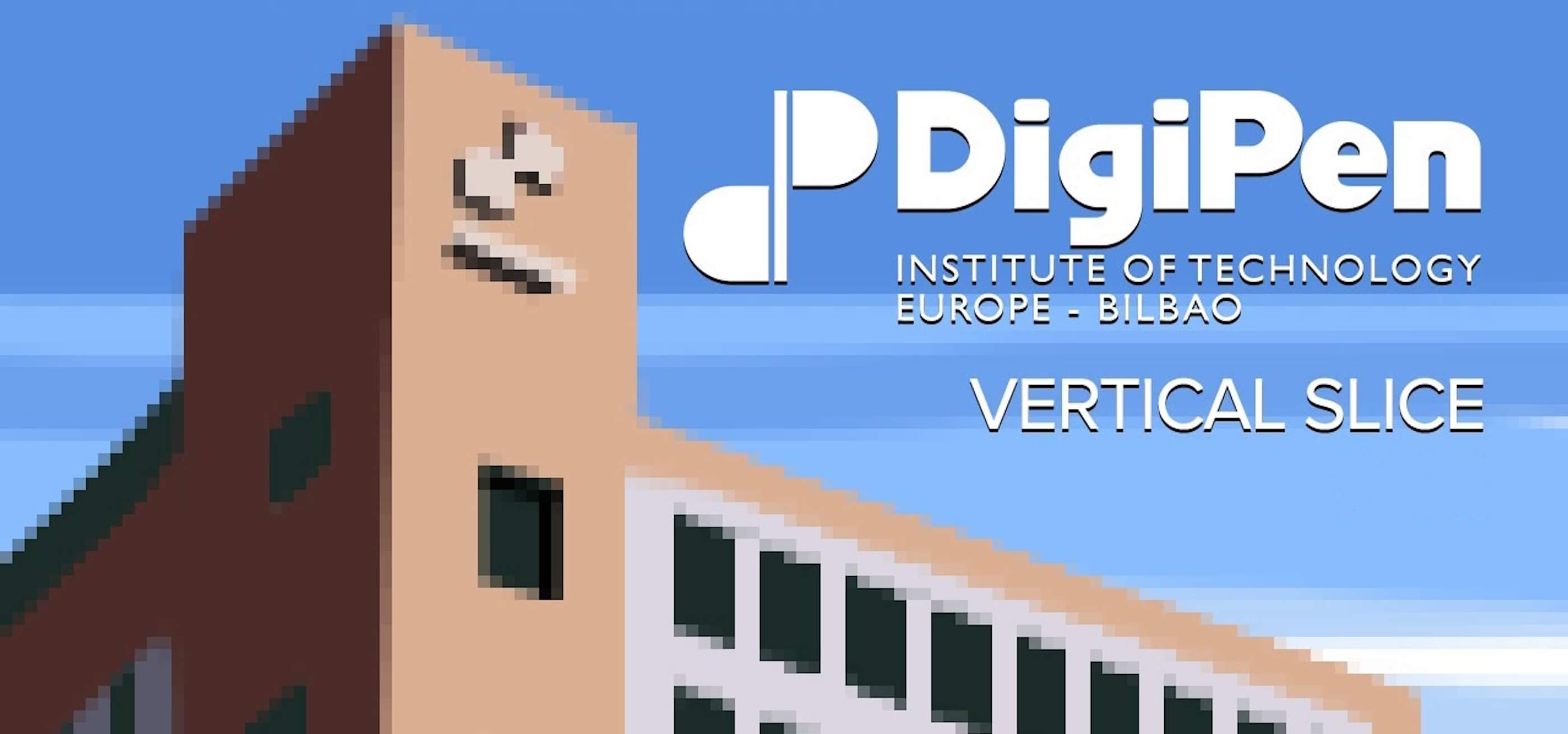DigiPen Europe-Bilbao campus reimagined in charming pixel art form