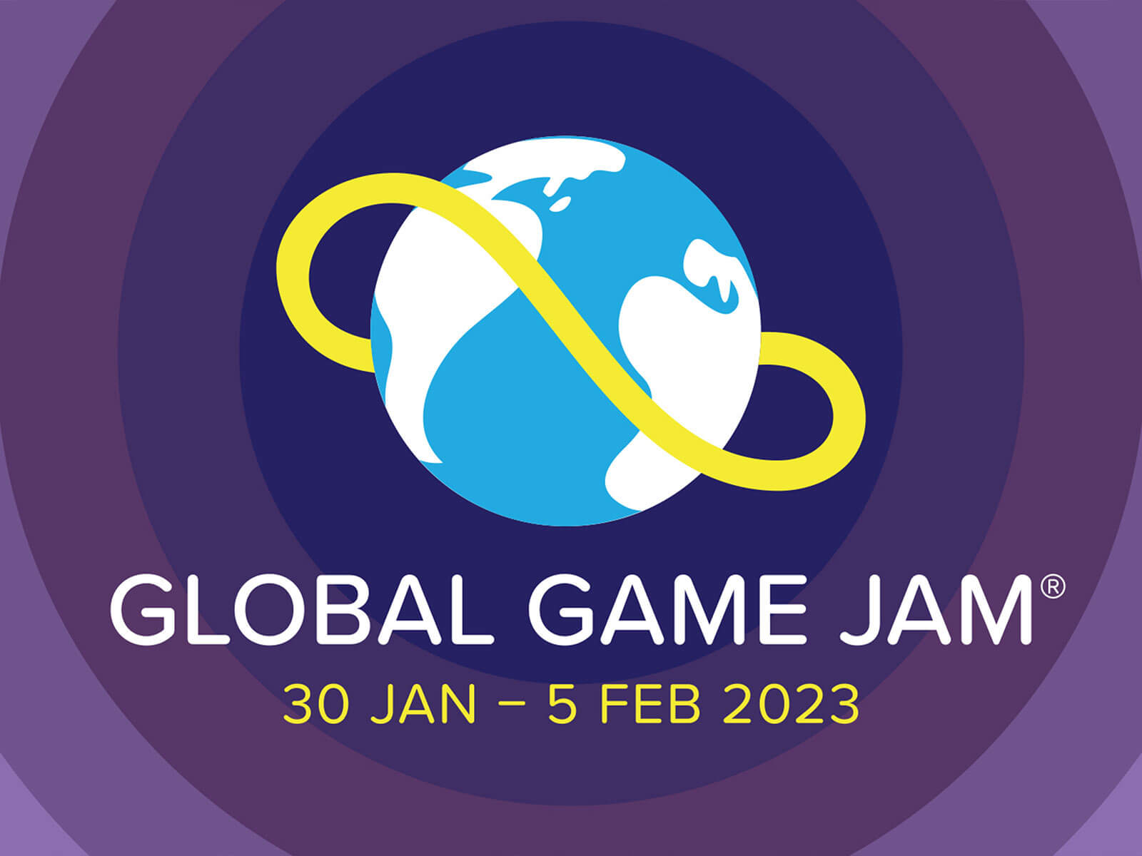 Global game jam logo with its dates listed below it.