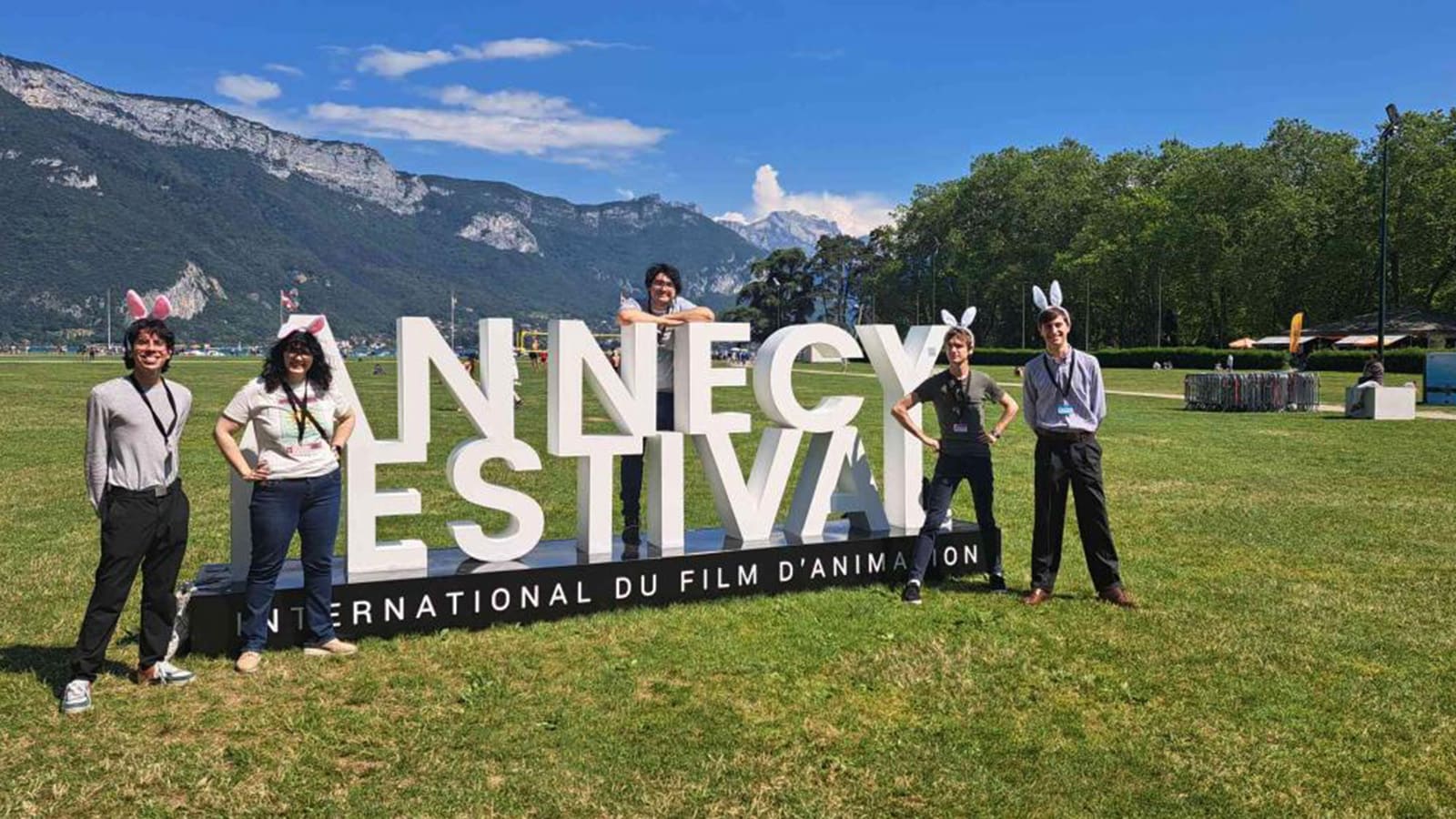 The team’s picture at Annecy Festival 2023